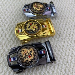 ヘッドベルトメンズ自動バックル合金ズボンベルトバックルヘッドベルトアクセサリーカードスロット自動ヘッド回転バックル