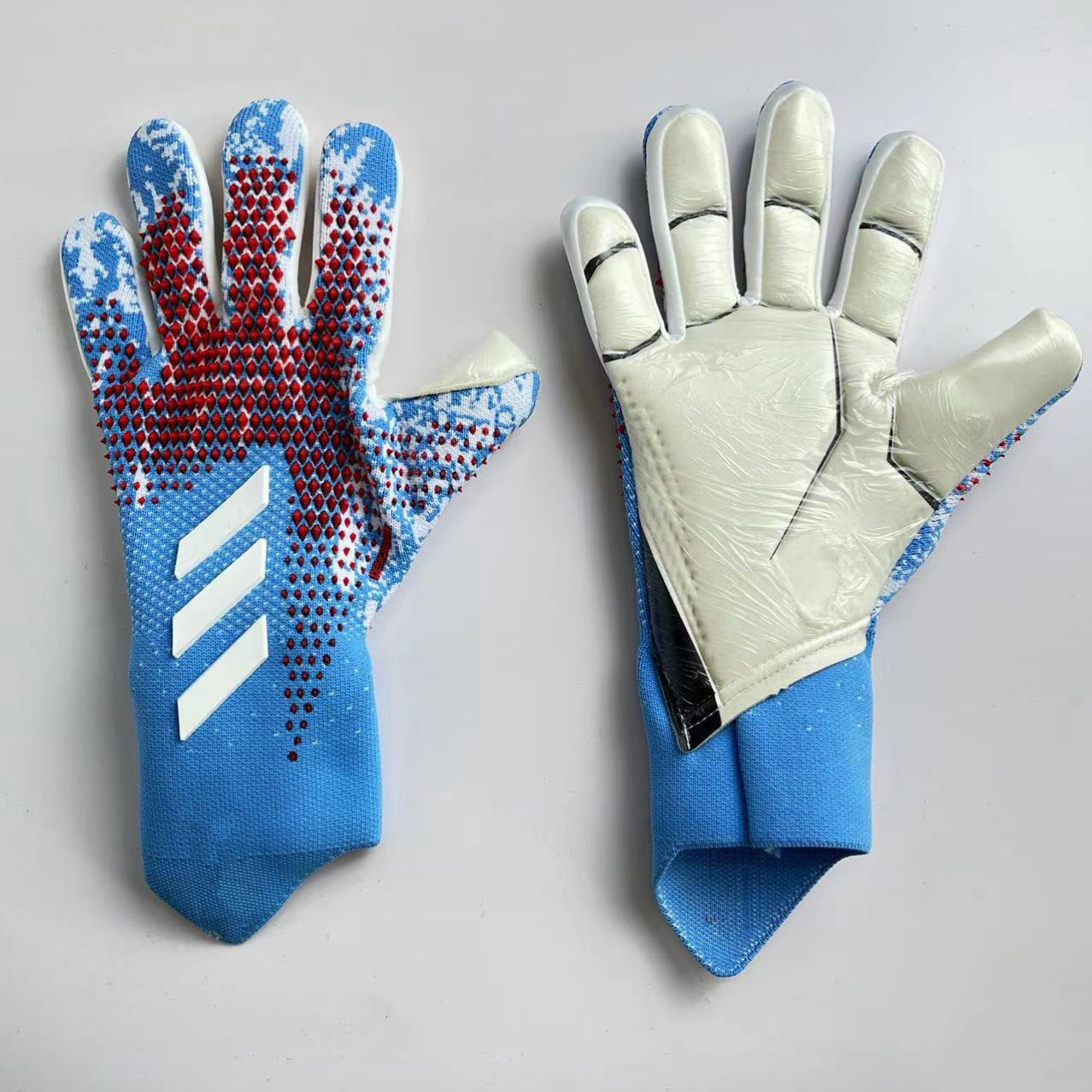 Guantes de portero de fútbol de nuevo estilo Guantes de portero antideslizantes engrosados y resistentes al desgaste Guantes de portero sin dedos