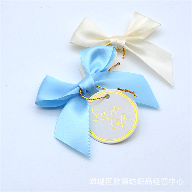 Al por mayor de gama alta de embalaje de regalo hecho a mano Cinta Azul arco más pieza de ascensor caja de regalo accesorios de decoración