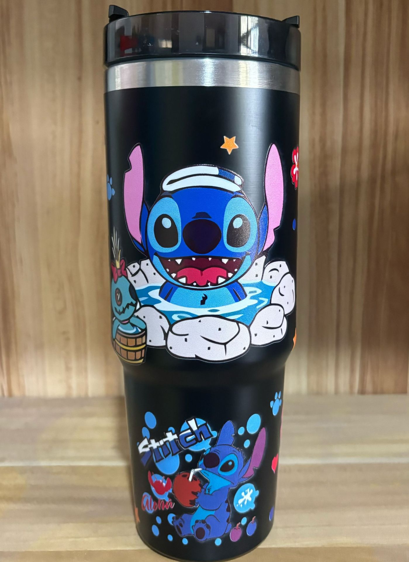Nuevo patrón de dibujos animados taza de helado 30oz taza de coche taza de café con aislamiento al vacío de acero inoxidable 304