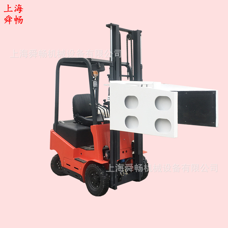 电动夹抱翻转叉车四轮座驾式电瓶堆高车圆型方型全自动抱夹装卸机