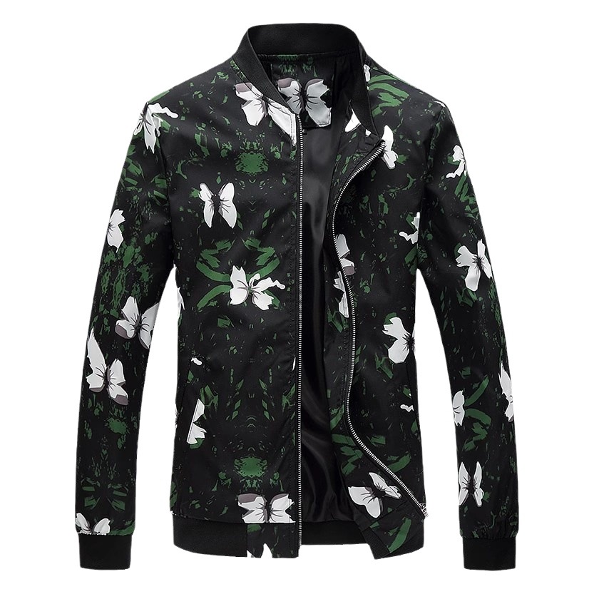 2024 primavera y otoño nuevo estilo chaqueta de color de los hombres de moda casual juvenil más grasa talla grande chaqueta delgada