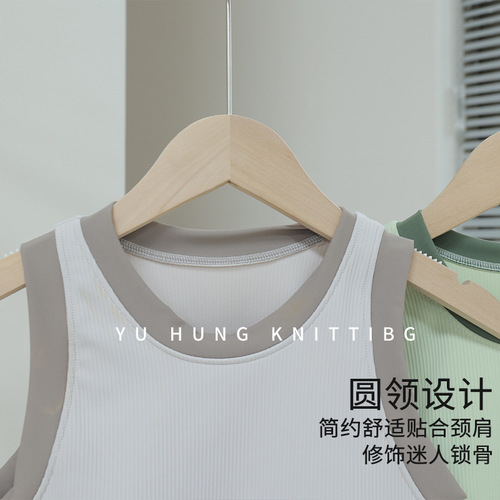 Sports bra shockproof and non-hanging high-strength outerwear summer backless top quick-dry yoga running top to make breasts look smaller