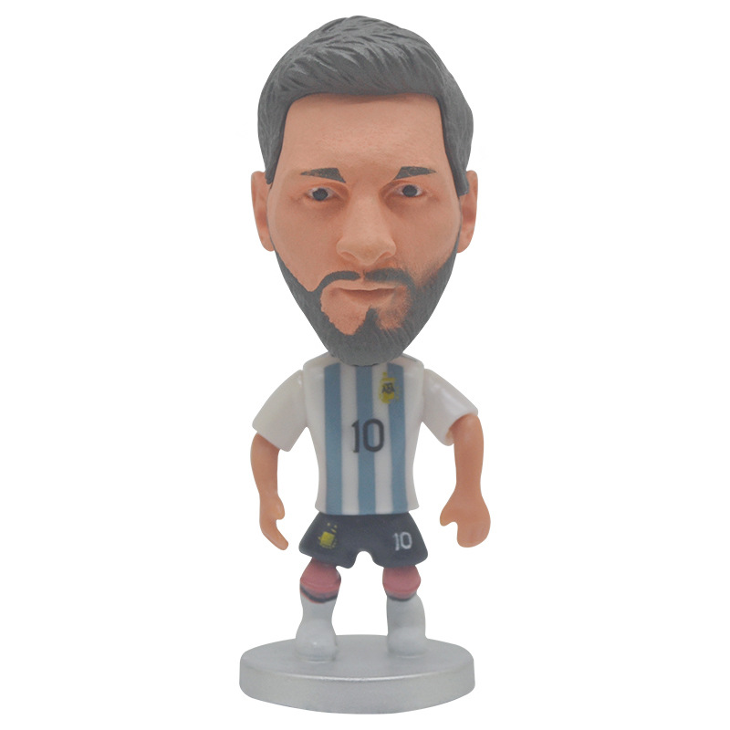 thumbnail image 1 of Copa del Mundo estrella de fútbol estrella muñeca muñeca caja ciega regalo Messi.10.Argentina.2022 modelo decoración, 1 of 2