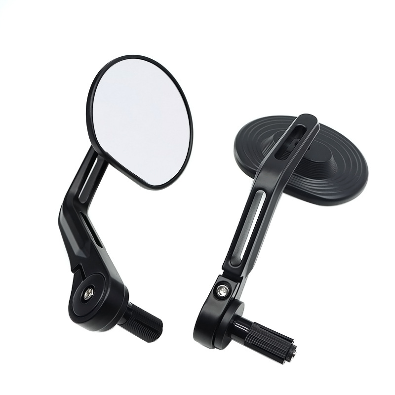 Cross-Border Motorcycle Rearview Mirror Modification Round Mirror Aluminum Handlebar Mirror Reversing Mirror Accessories Reflector Electric Vehicle Rearview Mirror