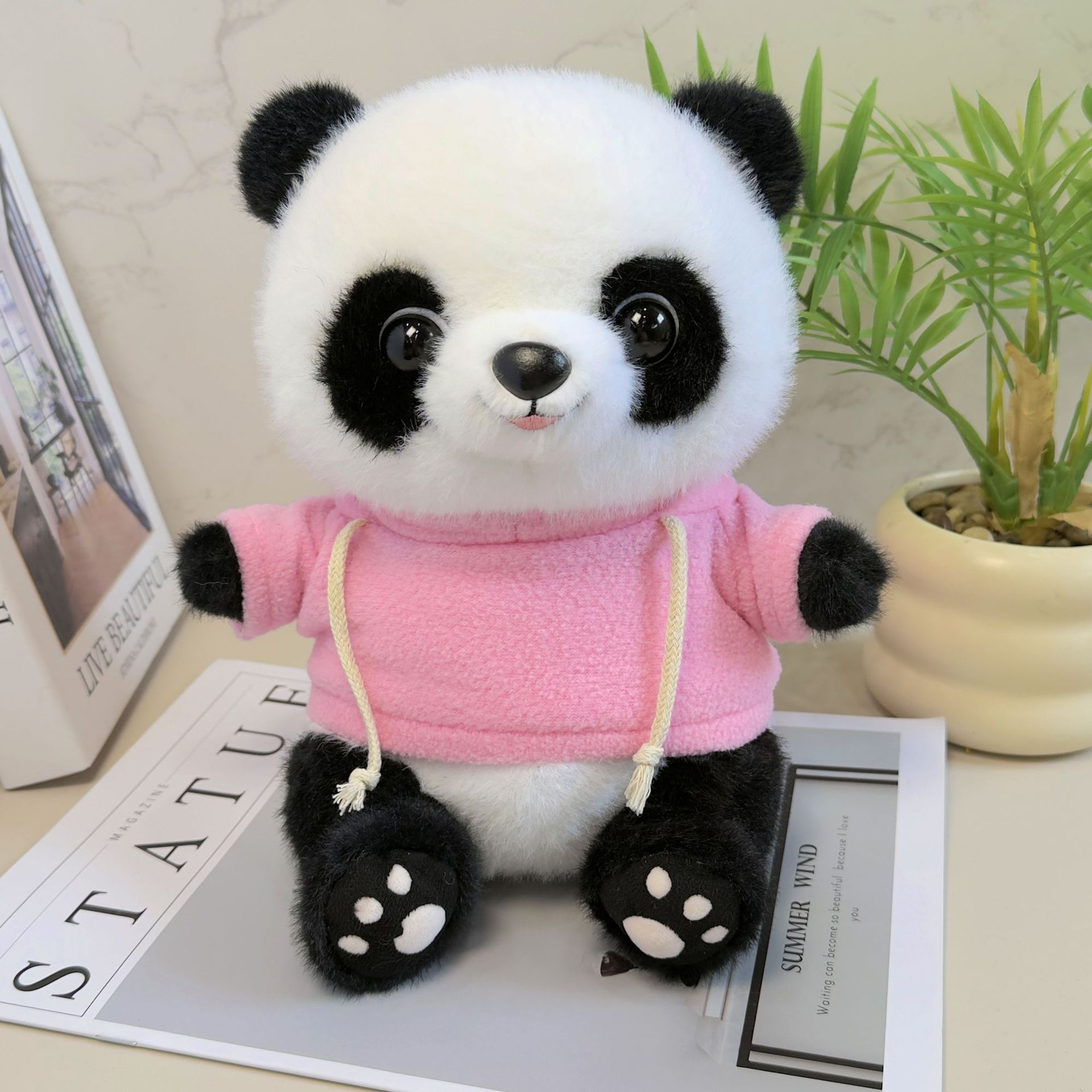Cute tesoro nacional panda muñeca muñeca de peluche muñeca panda muñeca Chengdu logotipo de la empresa de impresión de recuerdos