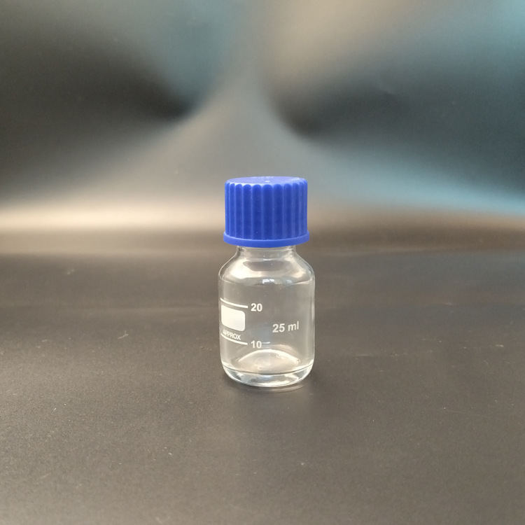 白い丸いネジ口青い蓋化学試薬ボトルスケール増粘密封実験低ホウケイ酸ガラス水ボトル|undefined