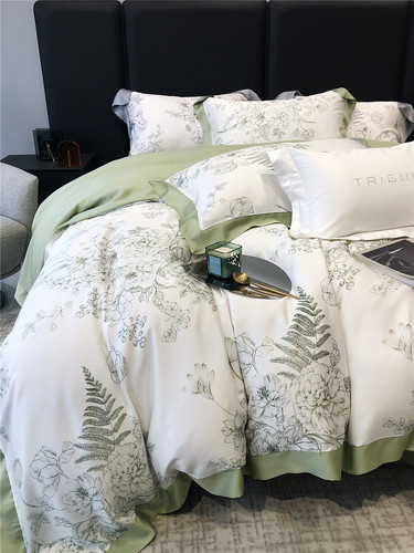 Summer LF level 100 count light luxury beautiful Tencel four-piece set cool Lyocell bedding home textile Jonathan