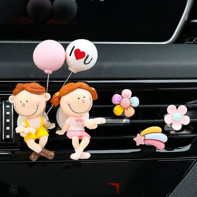 Car Perfume Aromatherapy | Women - reading-tuyere-love-balloon-lovers-flowers-rainbow-five-small-flowers