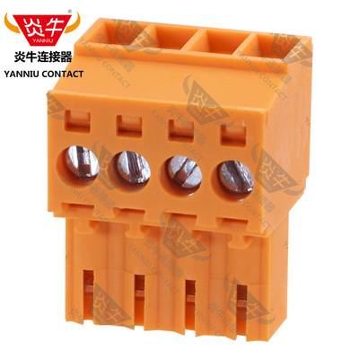 3.5mm炎牛连接器魏德米勒插头PCB接线端子YN2EDGKJ/KF/BL3.50/180