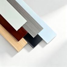 自己安装塑料8厘米家用踢脚线竹木纤维地脚线平板踢脚板卡扣PVC