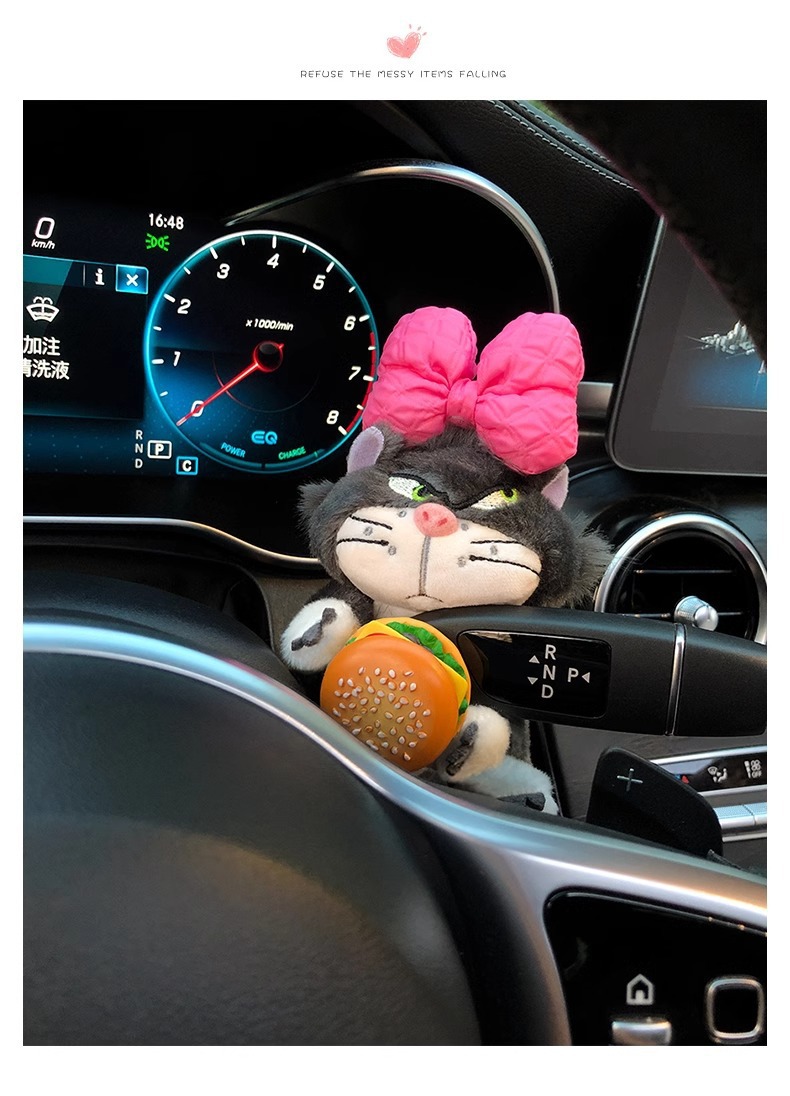 Car Steering Wheel Gaiter Decorative Doll Doll Lucifer Central Control Wiper Ornaments Cute Plush Car Interior