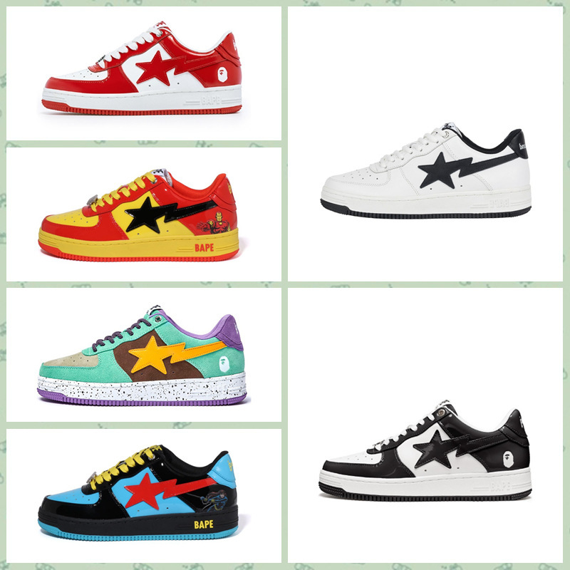 Putian Bapesta Ape Head Collaboration Dunk Sneakers for Men, Original Marvel Unisex Height-Increasing Low-Top Sneakers Putian Bapesta Ape Head Collaboration Dunk Sneakers for Men, Original Marvel Unisex Height-Increasing Low-Top Sneakers