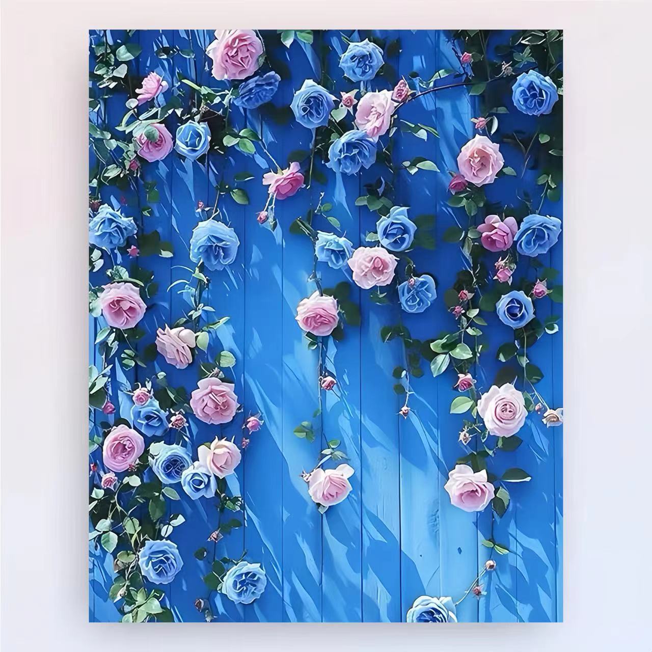 Manual DIY productos de pintura al óleo de estilo chino, plantas, flores, paisajes decorativos estéticos, pintura colgante, nicho fresco, pintura a mano