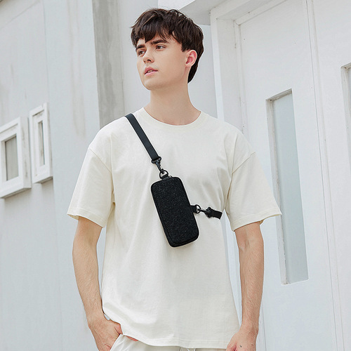 New mobile phone bag, men's crossbody bag, women's hanging neck mobile phone bag, portable mini small bag, coin purse, hanging bag, trendy brand