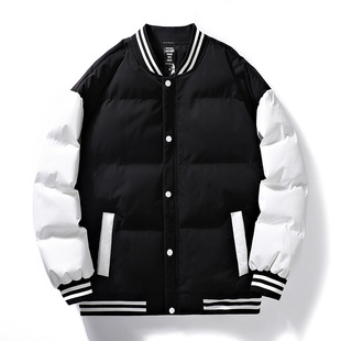 2023 New Arrival Autumn and Winter Men's Baseball Suit Coat Cotton-padded Coat Men's Loose Cotton-padded Coat Fashionable Brand Down Cotton-padded Coat