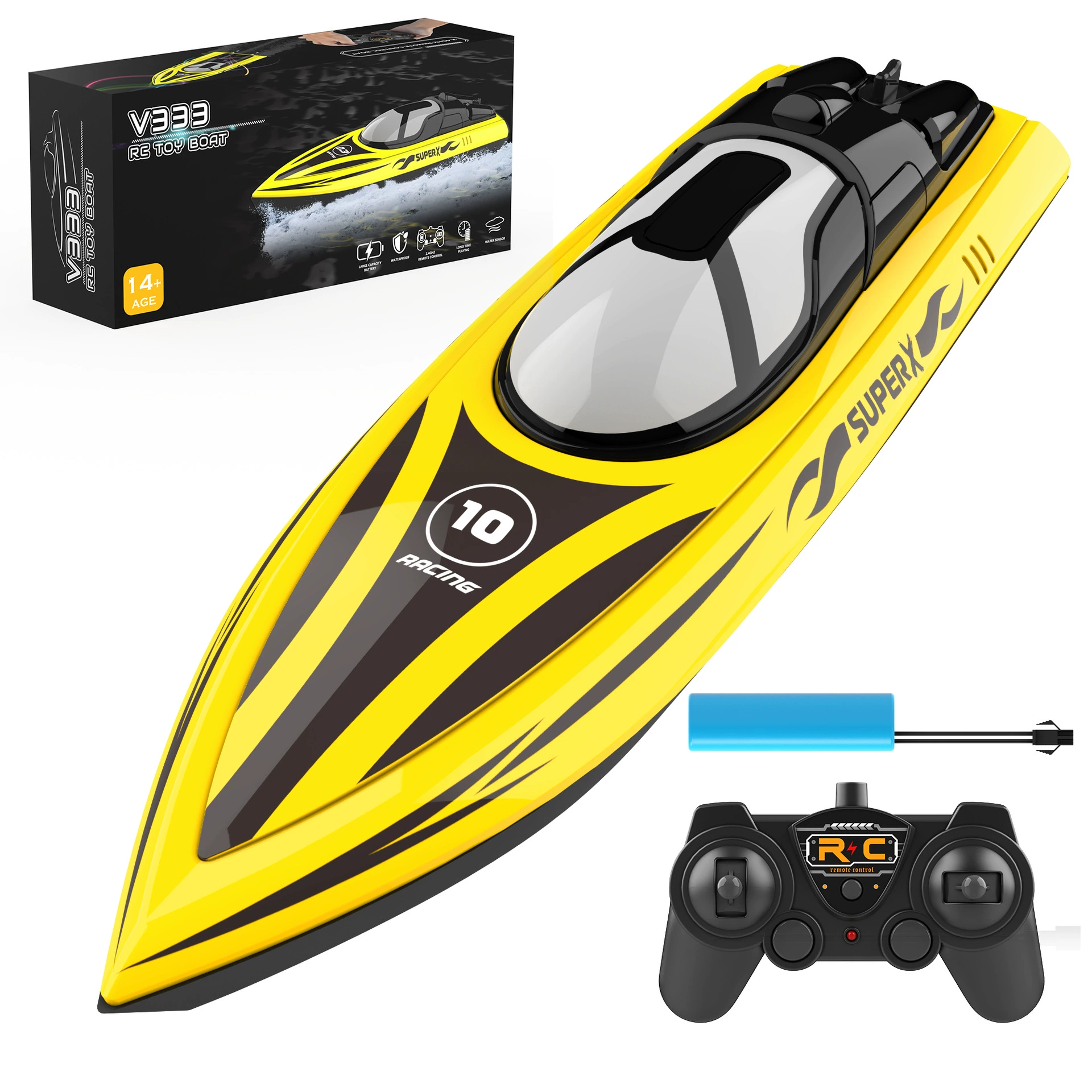 Скоростная лодка, двигатель для воды для соревнований, игрушка, 4G