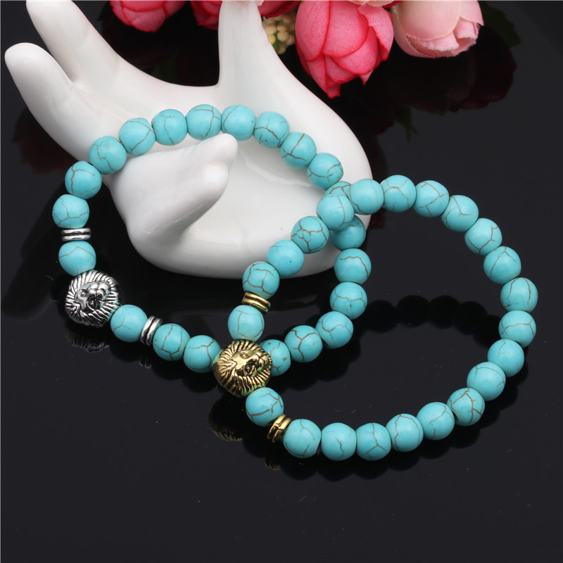 Amazon Aliexpress eBay India agate cuentas pulsera de cabeza de león, piedra de pino cuentas de cabeza de león pulsera de cabeza de Buda