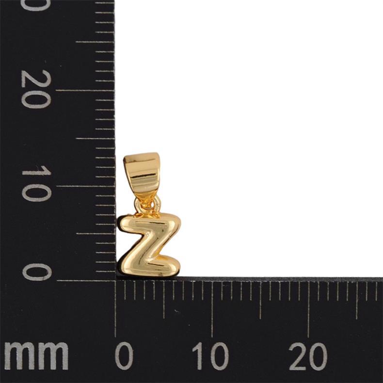 1 Stück 5mm * 15mm Kupfer Vergoldet Brief Poliert Anhänger display picture 34