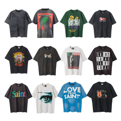Saintmichael sean wotherspoon tshirt古いプリント半袖tシャツ夏の男女