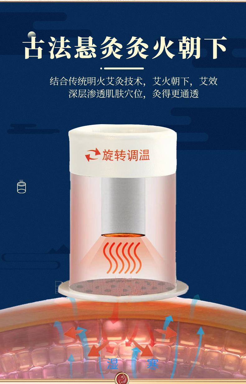 Moxa Stick Tube Set Hanging Moxibustion Burner with Anti-Scald Design for Home Wellness 25g key features