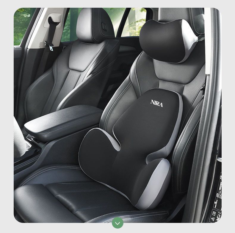 New Car Headrest, Waist Support, Backrest Cushion, Seat Lumbar Support, Neck Support, Waist Support, Memory Foam, Universal Headrest and Waist Support for All Seasons