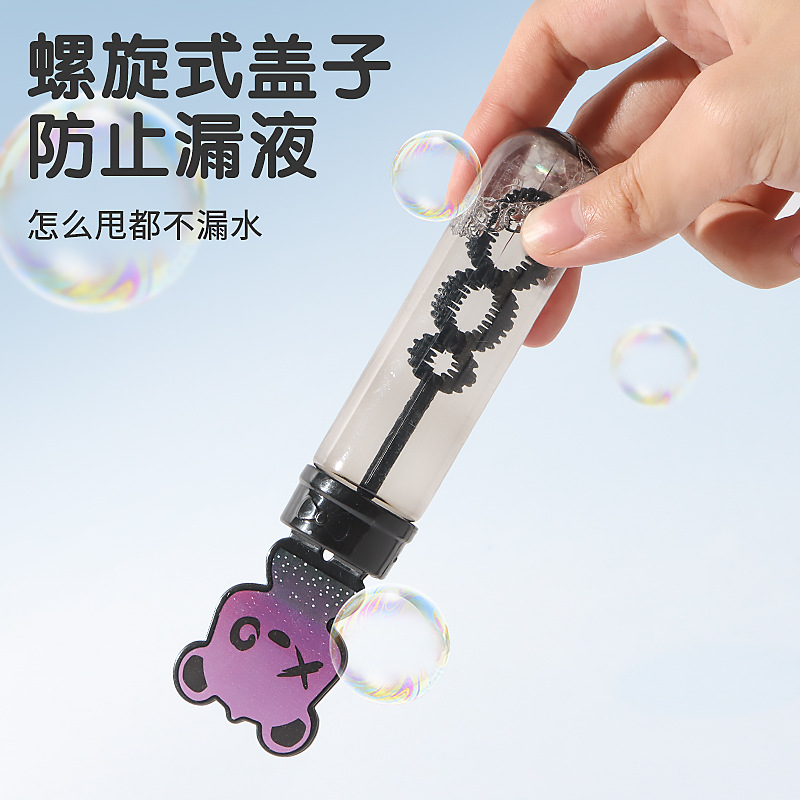 Red caricatura portátil mini burbujas al aire libre padres-hijos burbujas juguetes para niños niños niñas pequeñas al por mayor