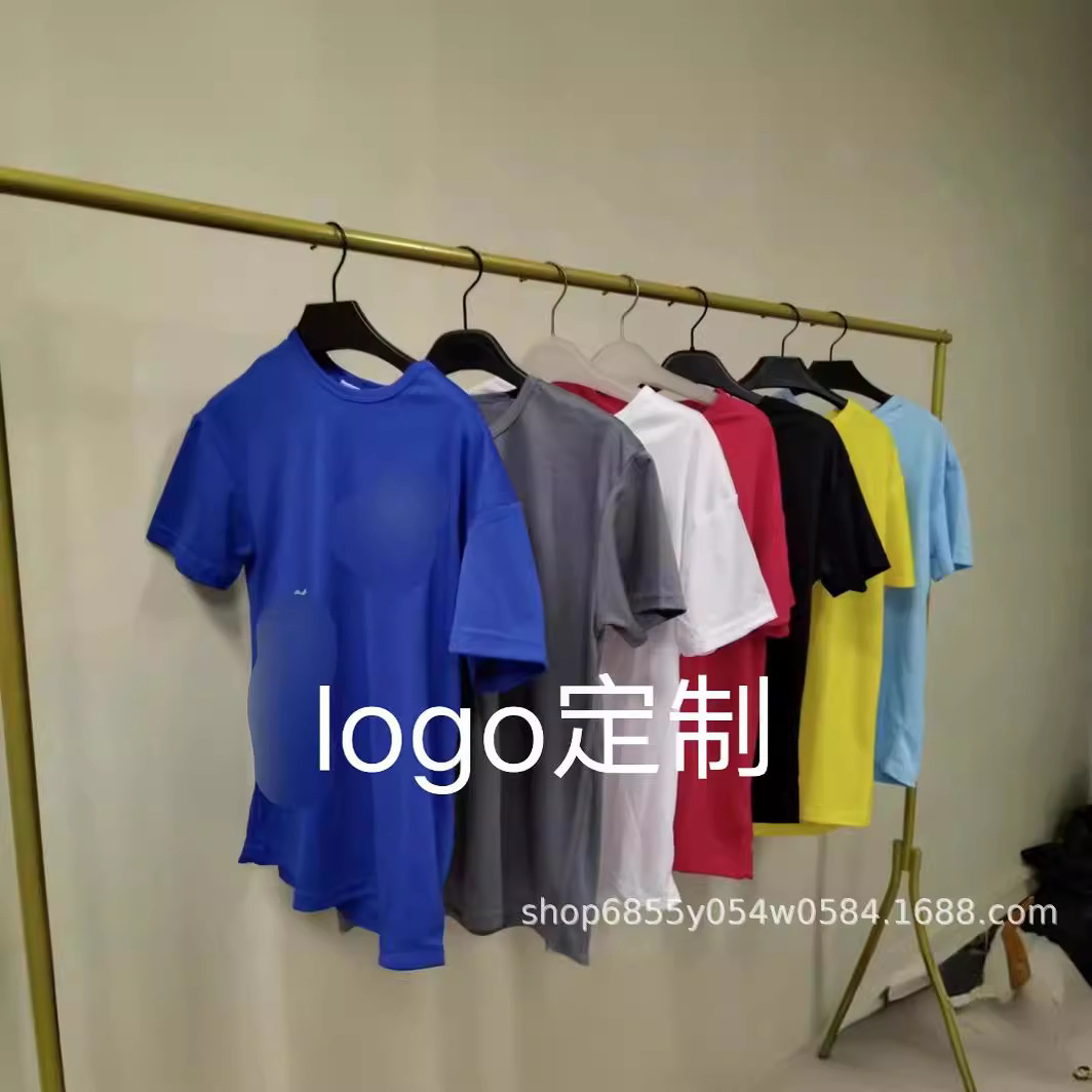 新款高品质反光男宽松透气休闲健身速干圆领跑步运动短袖上衣训练