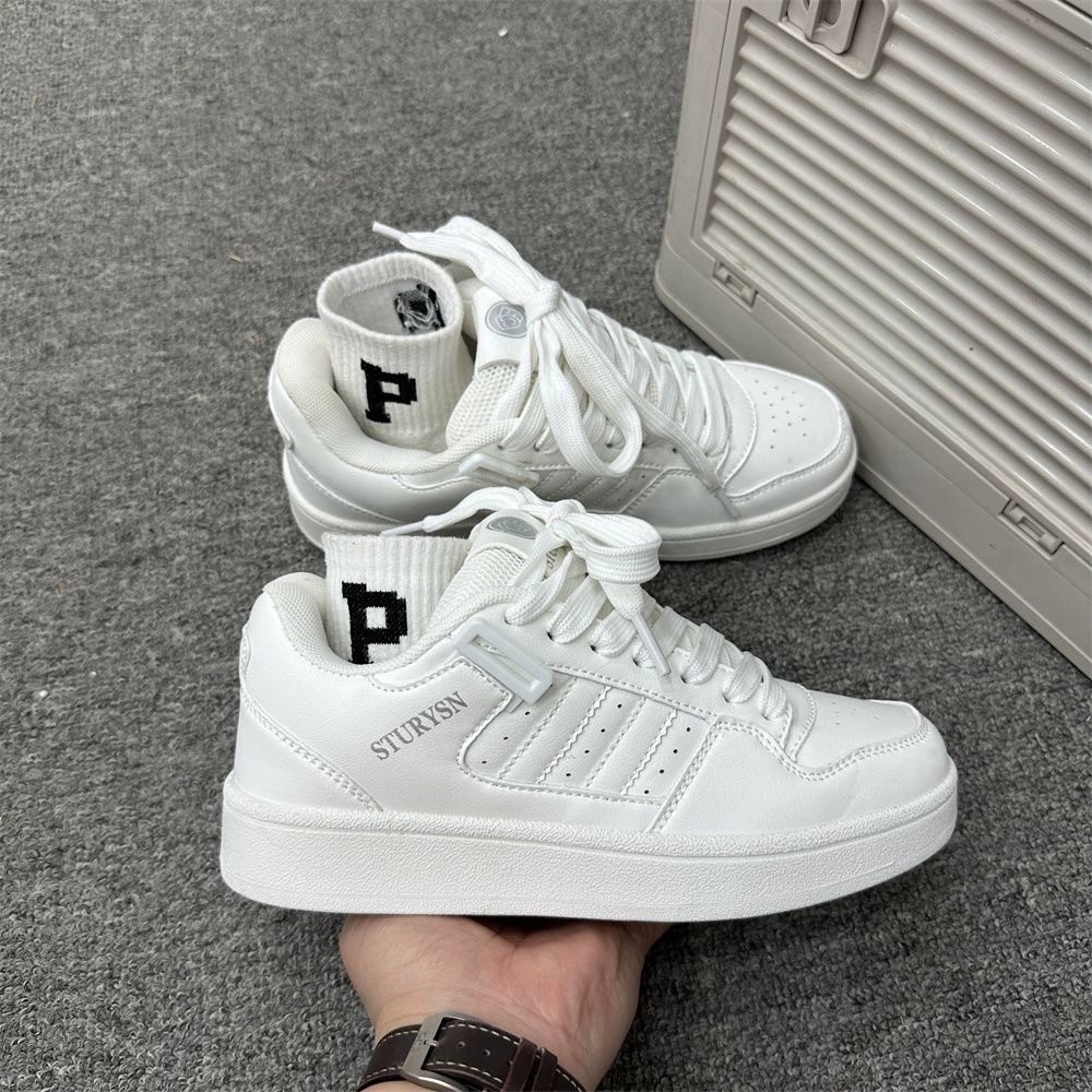 Новые женские повседневные спортивные белые кроссовки 2025 года, универсальные низкие кеды в корейском стиле, ретро-стиль, для уличной моды