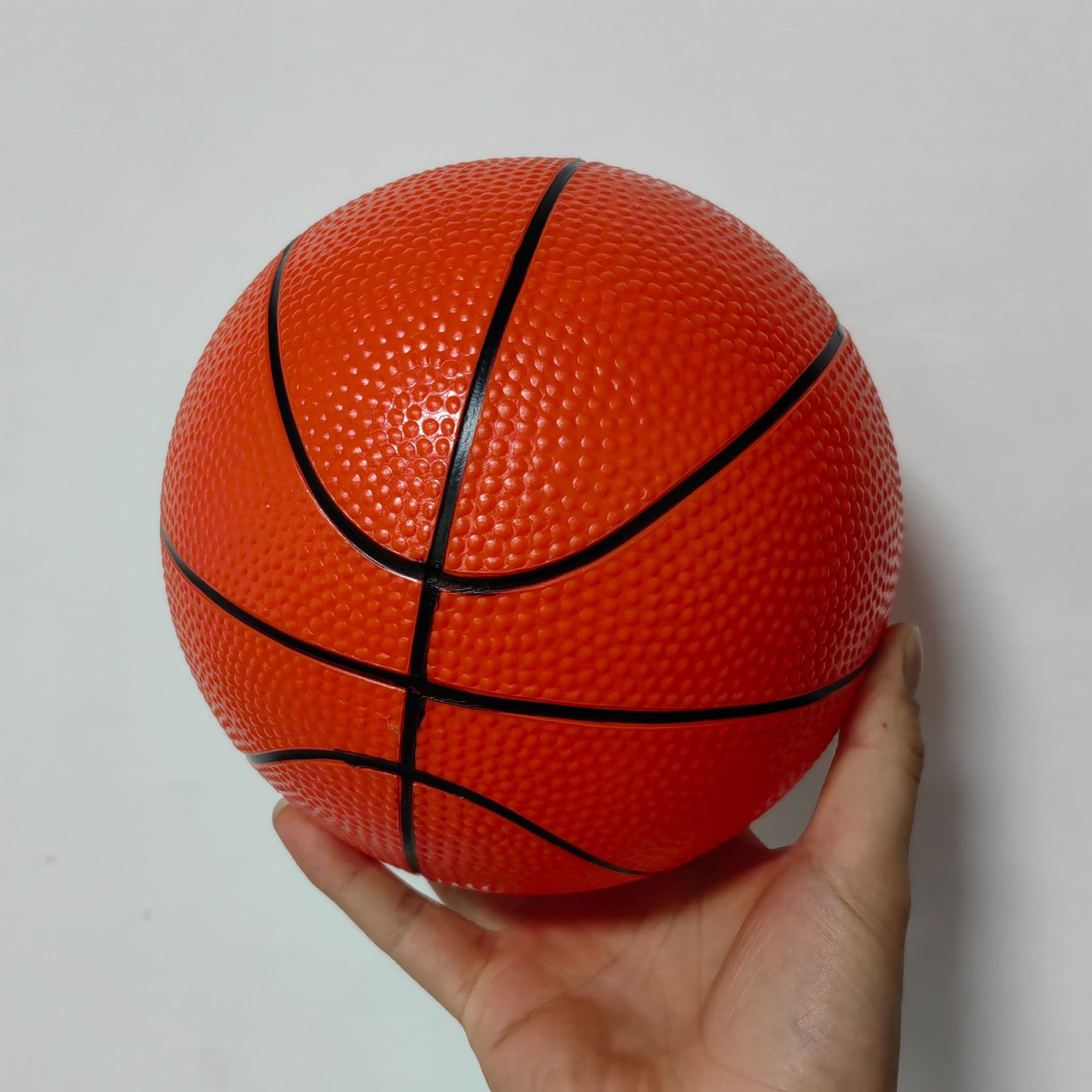 Children's Basketball Pvc Inflatable Basketball No. 3 Leather Ball Basketball Kindergarten Entertainment Elastic Basketball
