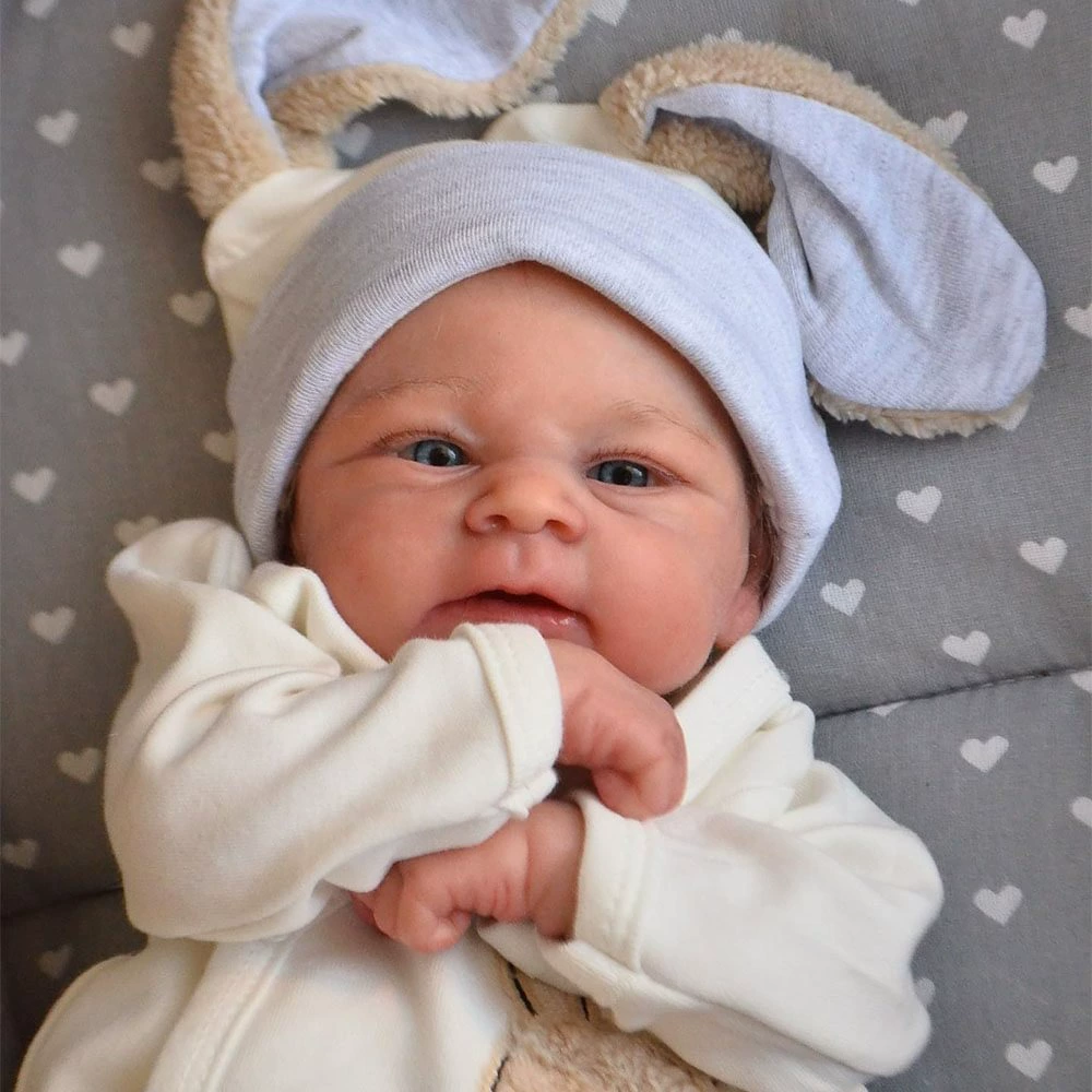 Realistic reborn doll, handmade, 48 cm, 3D, (Cross-border trading)