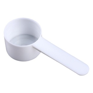 LOGO printing 10g 20 ml spoon transparent PP plastic measuring spoon milk powder spoon flat scale spoon mixing spoon