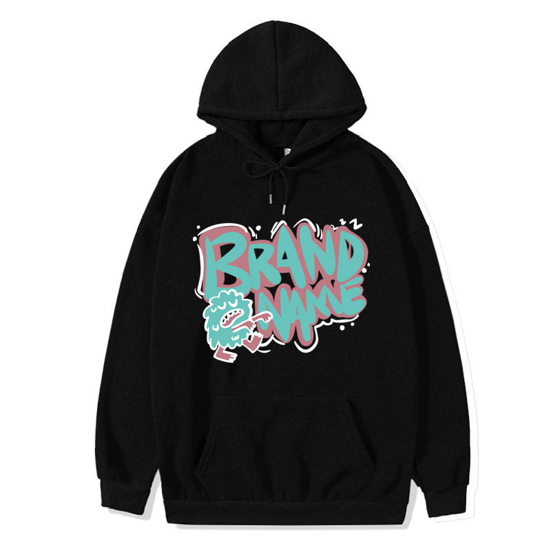 in stock 2023 Spring and Autumn New Popular Hot Selling Brand Monster Print Loose Casual Hooded Sweatshirt