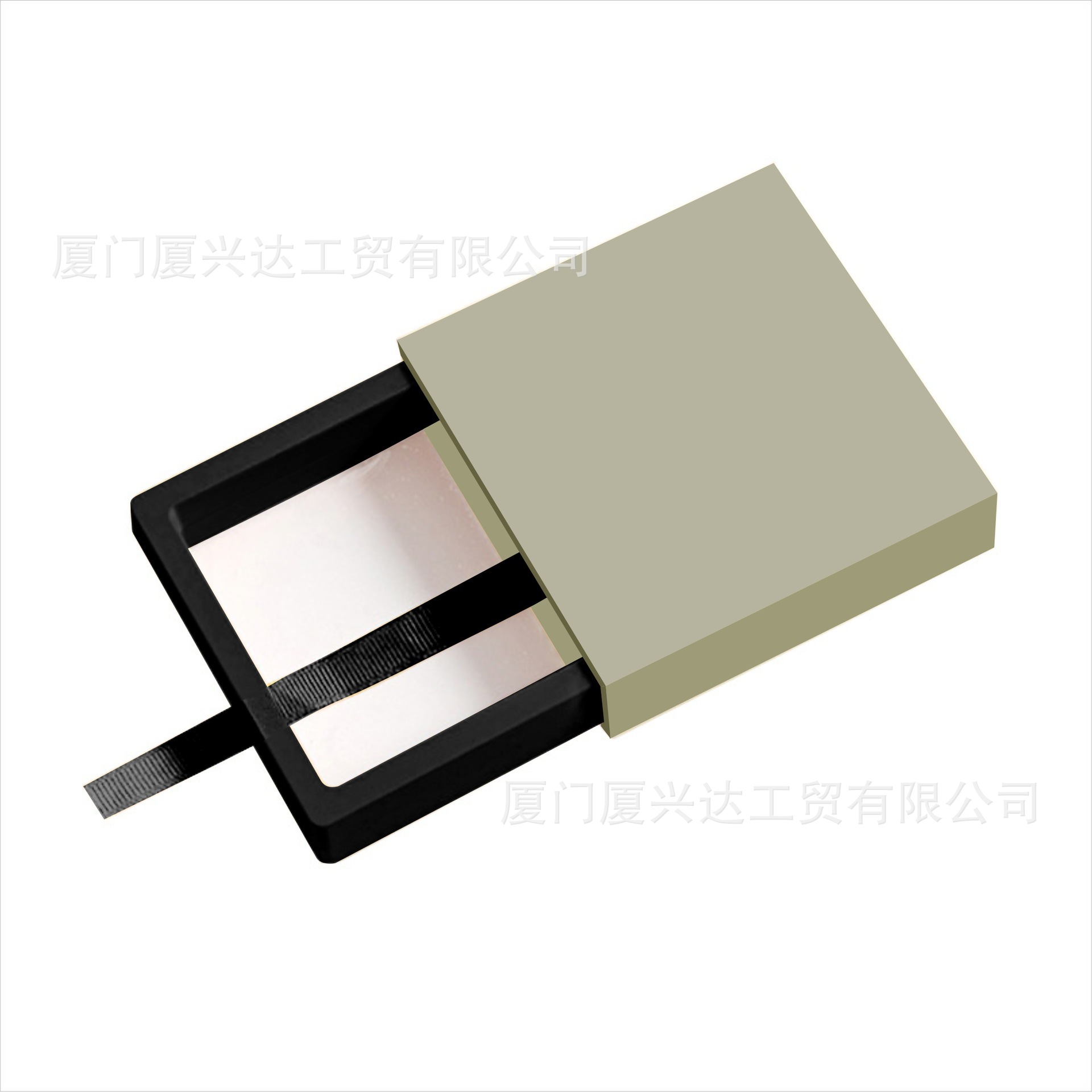 카키색(검은색 내부 상자 포함), 7*7*2cm