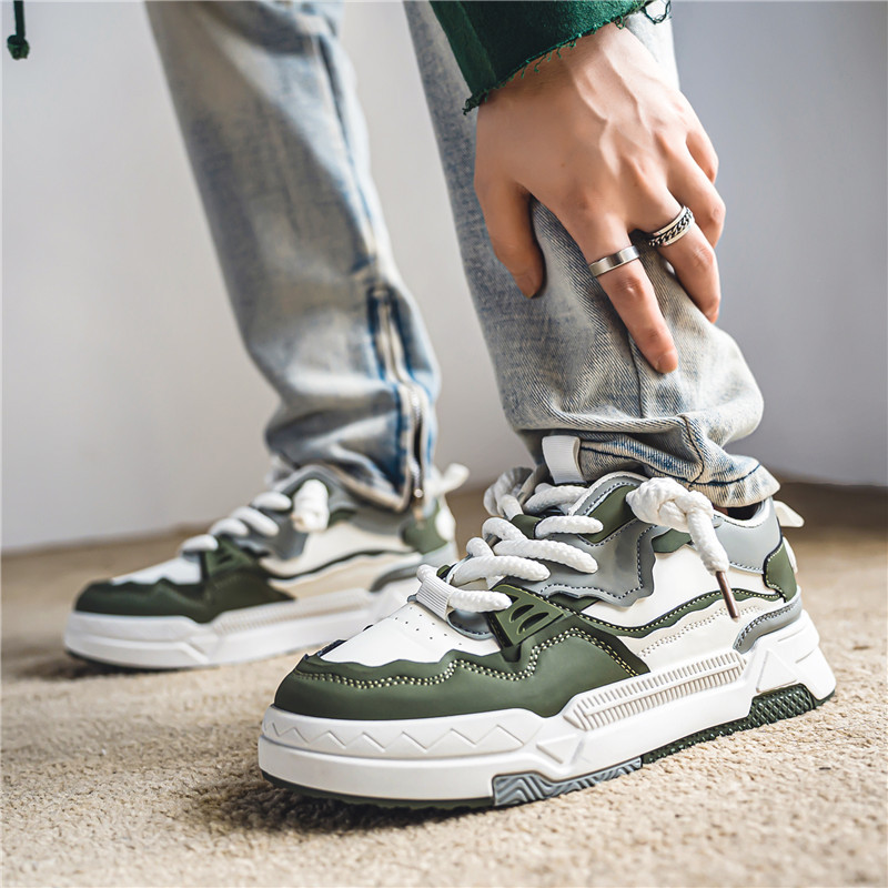 Zapatillas de deporte populares en vivo plataforma de nicho de moda zapatos de moda estilo coreano versátil deportes zapatos casuales transfronterizos zapatos casuales para hombres