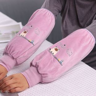 Cute oversleeves long into office work oversleeves student oversleeves plush autumn and winter oversleeves wholesale Women's