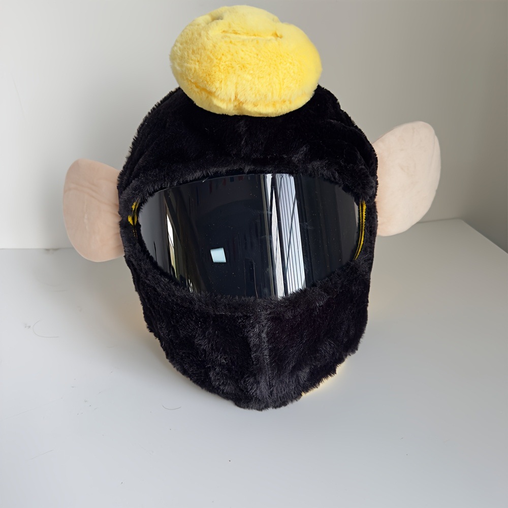 Cross-Border Hot Selling Bee Helmet Protective Cover Cycling Funny Motorcycle Equipment Cute Plush Hood Accessories