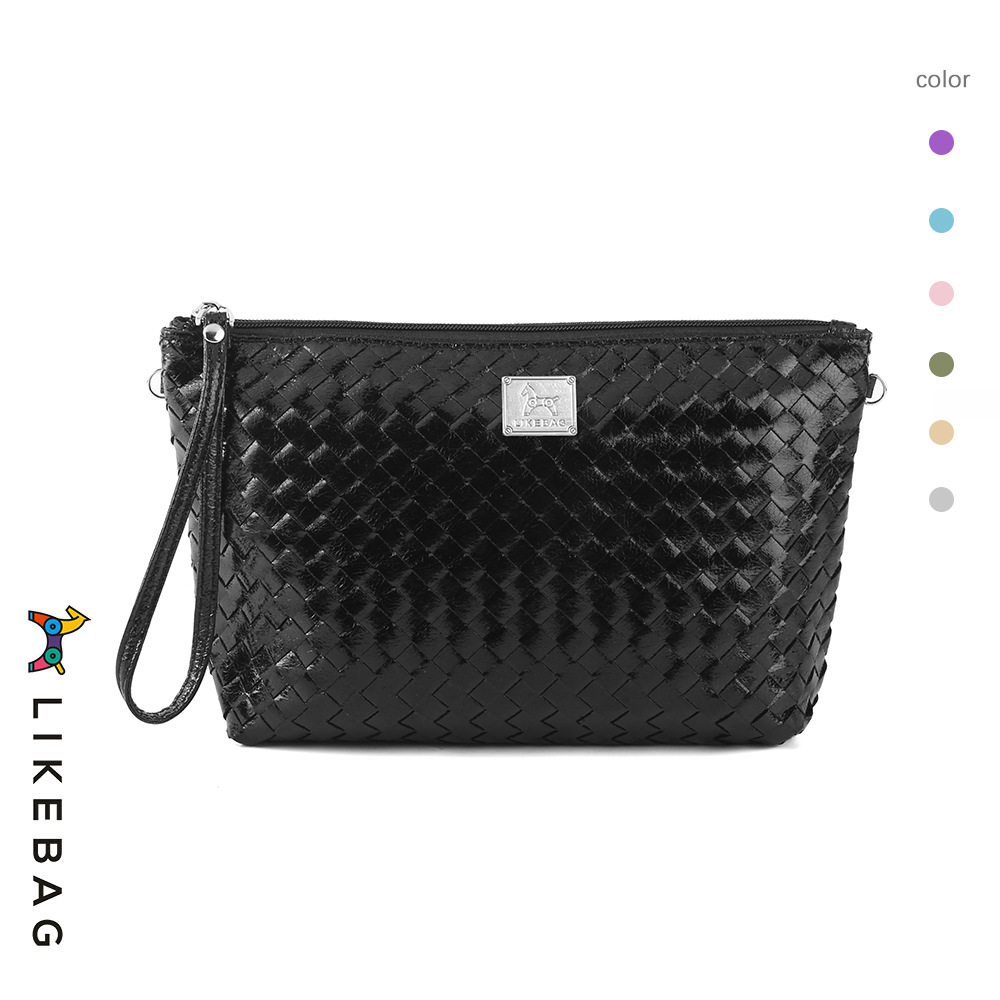 Bolsa de cosméticos de mano transfronteriza europea y americana bolsa de viaje tejida de moda bolsa de almacenamiento portátil bolsa de lavado logo puede ser añadido