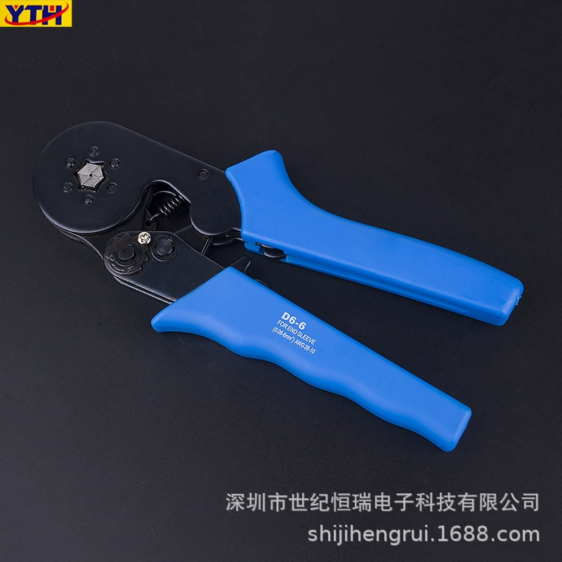 D6-6/DL-6 terminal crusher piping tube-shaped hexagonal four-side crusher wire cold-end claw wiring tube type