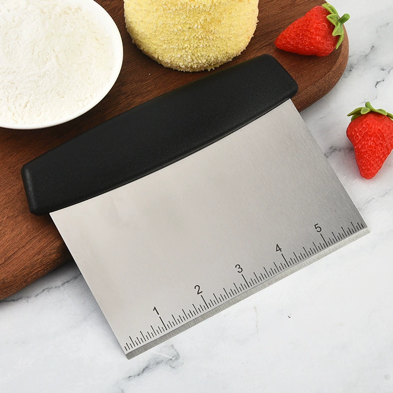 Нержавеющая сталь для резки муки бытовой резак для теста со шкалой колбасы порошок скребок для выпечки торта кухонный инструмент