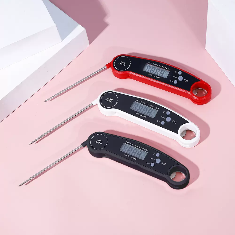 插入折叠式食品温度计面包固体液体家用不锈钢探针式测油温水温计