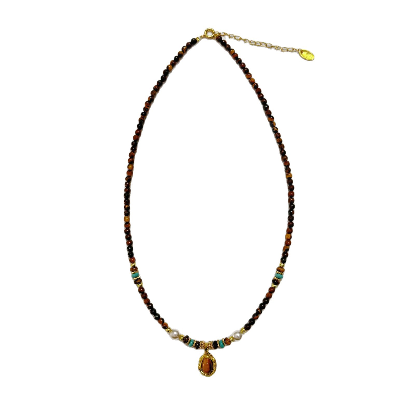 Organic retro necklace from pearl