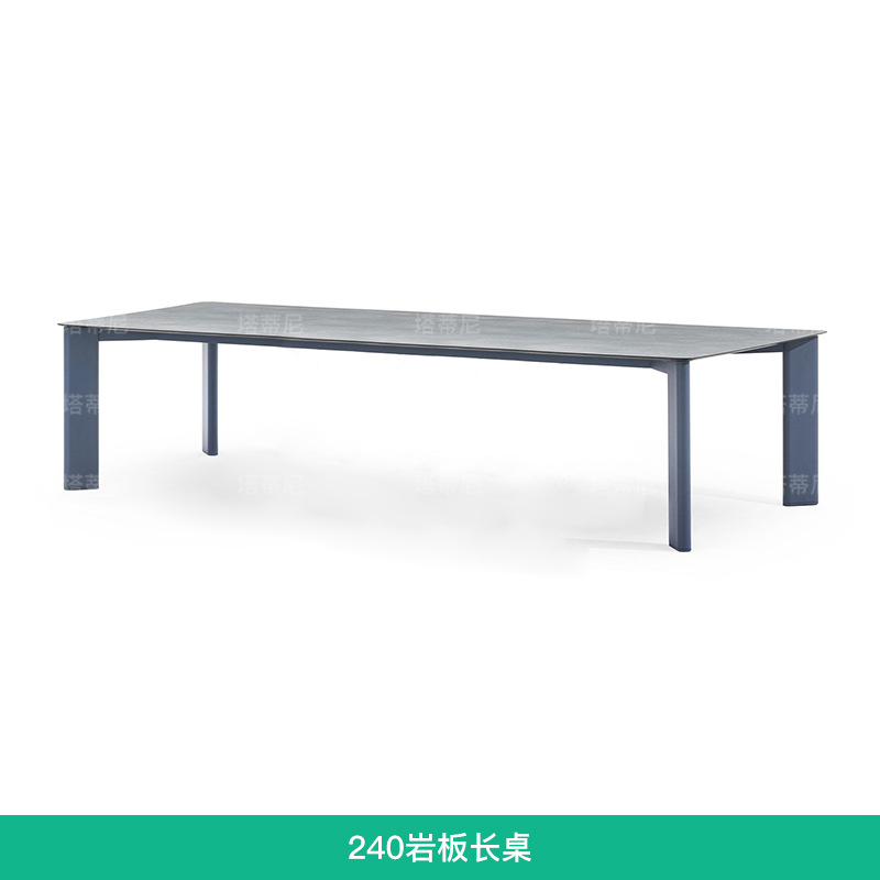 Mesas y sillas para exteriores, balcón con patio, protección solar, impermeables, muebles de ratán para ocio, terraza de jardín al aire libre, juego de mesa larga de ratán. image 14