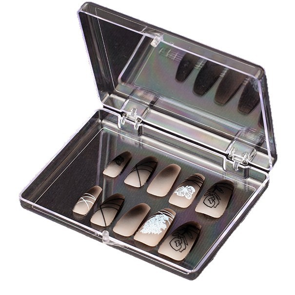 Caja transparente de uñas. Use Nail Box, caja de joyas. Caja de uñas. Caja de almacenamiento de Nail Box image 6