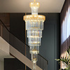 Rotating ceiling lamp for country house suitable for stairs, light luxury style