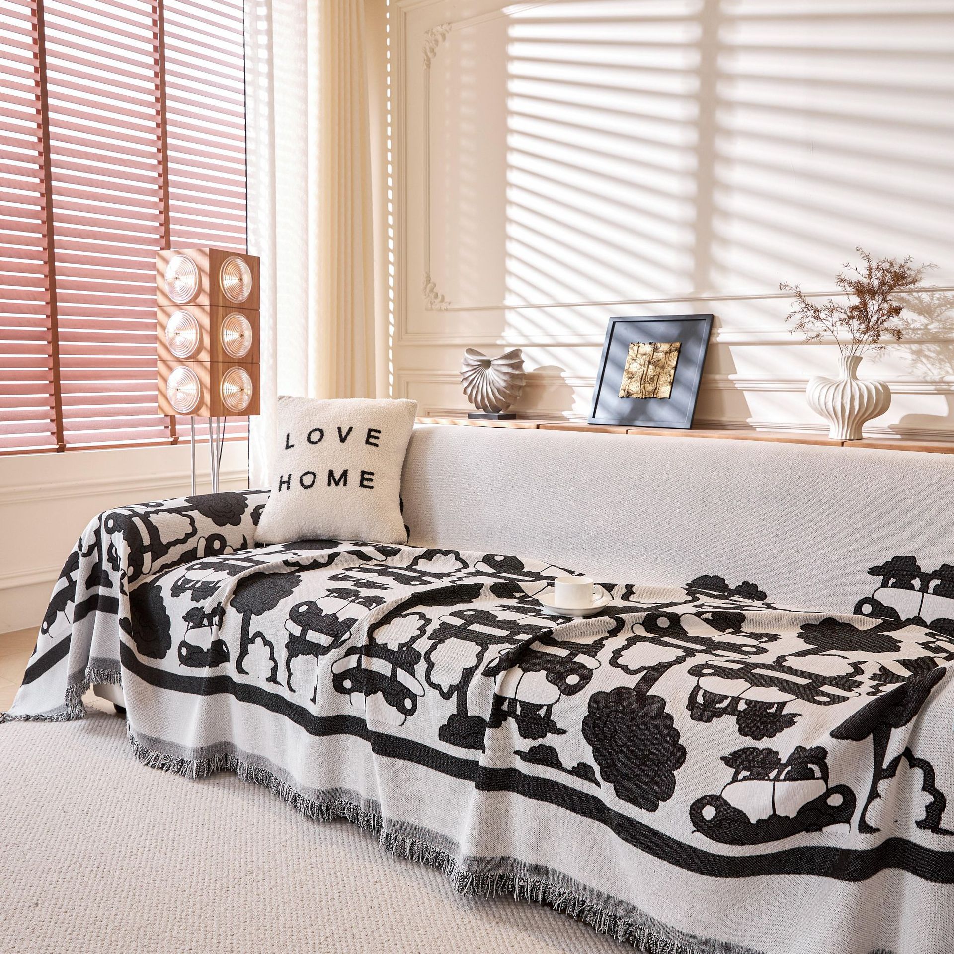 European Romantic Style Stretch Sofa Cover Non-slip Protector_voghion.com