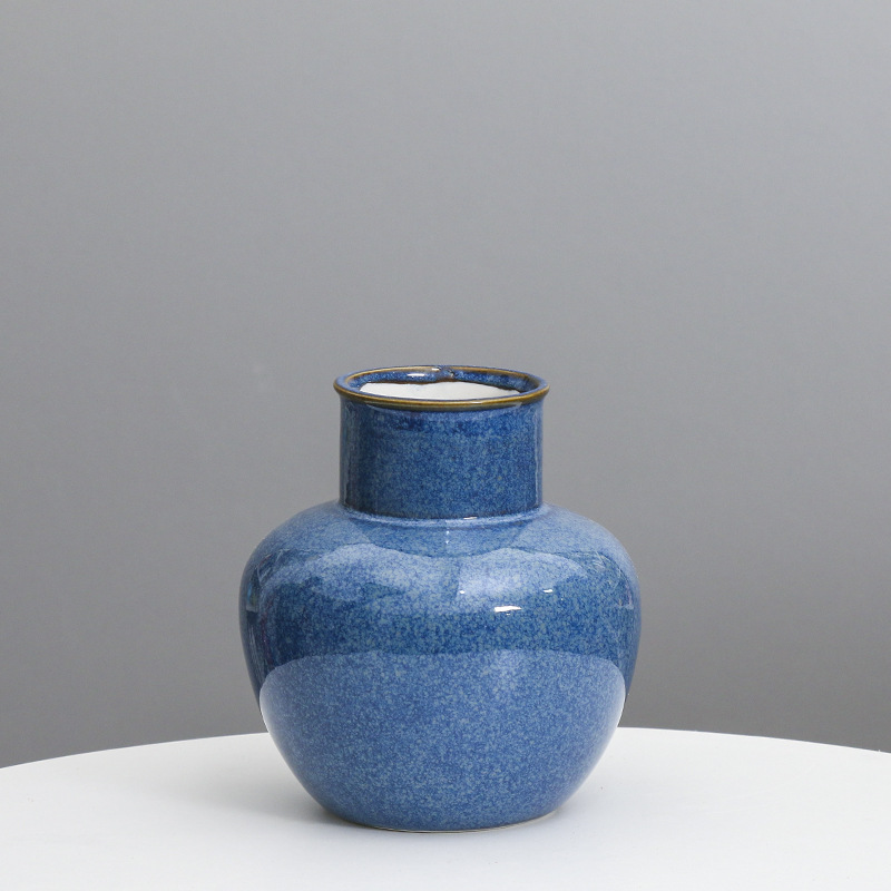 Artesanía Nórdica de cerámica florero arreglo de flores sala de estar creativa casa moderna Habitación Modelo suave decoración transfronteriza al por mayor