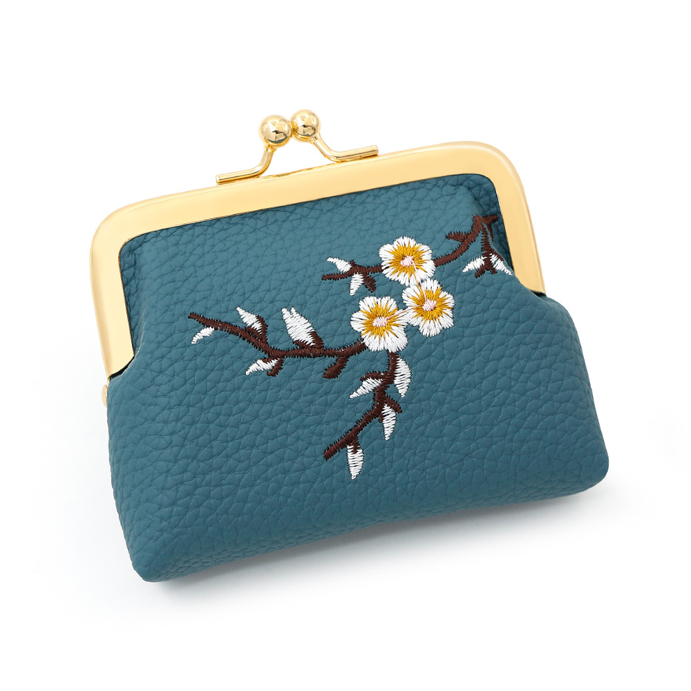 Nueva bolsa de cambio bordada estilo nacional de chicas bolsas de lápiz labial bolsas de llaves bolsas de monedas bolsas de almacenamiento bolsas de auriculares al por mayor