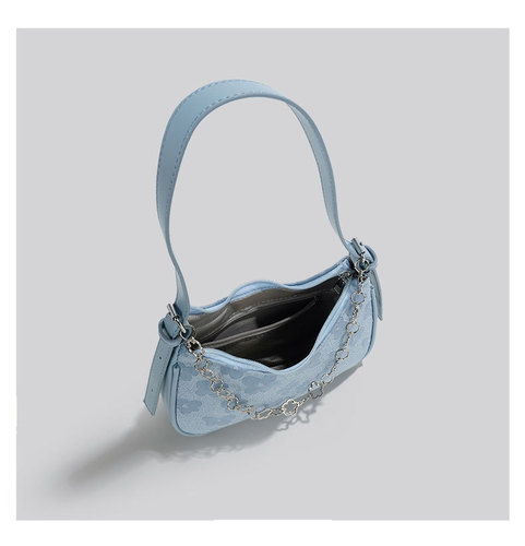 High-end niche design bag for women 2024 new versatile ins jacquard small bag single shoulder crossbody underarm bag for women