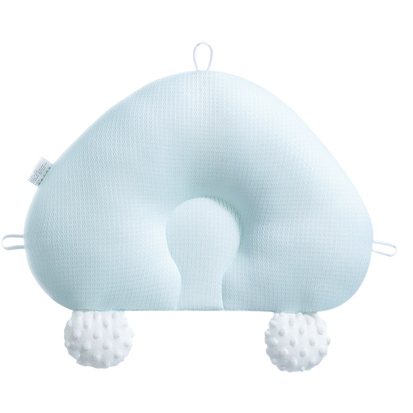 Beipesi bebé que forma la almohada nube transpirable bebé recién nacido 0 a 6 meses Corrección corrección anti-Desviación almohada en forma de cabeza